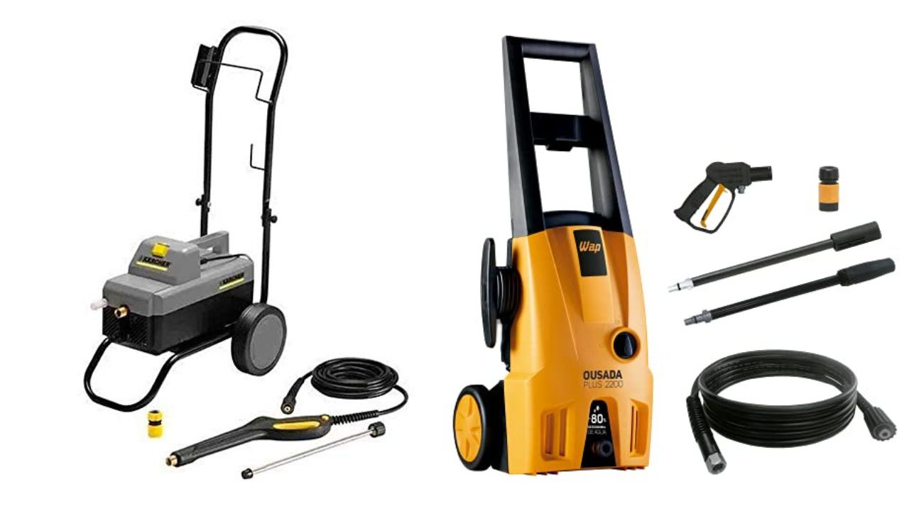 1º: Lavadora de Alta Presión Karcher HD585 y 2º Lavadora de Alta Presión WAP Ousada Plus 2200.