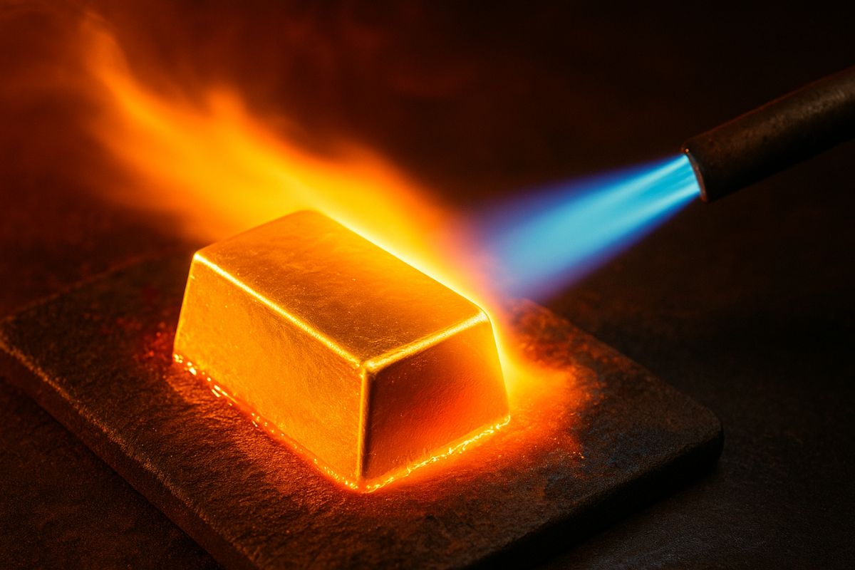 Ouro surpreende cientistas ao permanecer sólido a mais de 18.700 °C — 14 vezes acima do ponto de fusão