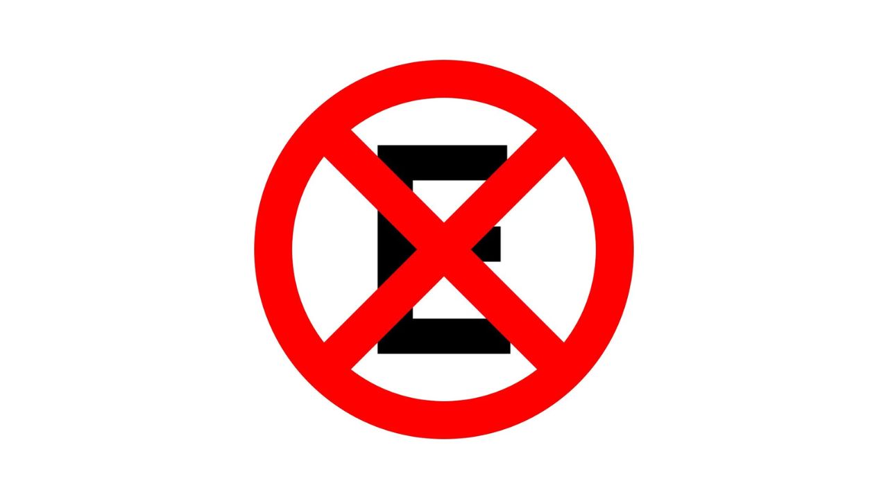 Placa de trânsito proibido parar e estacionar.