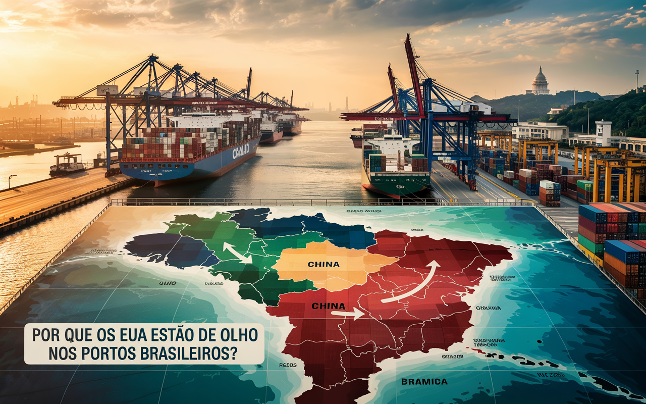 Por que os EUA estão de olho nos portos brasileiros? Investimentos chineses levantam alerta sobre influência estrangeira