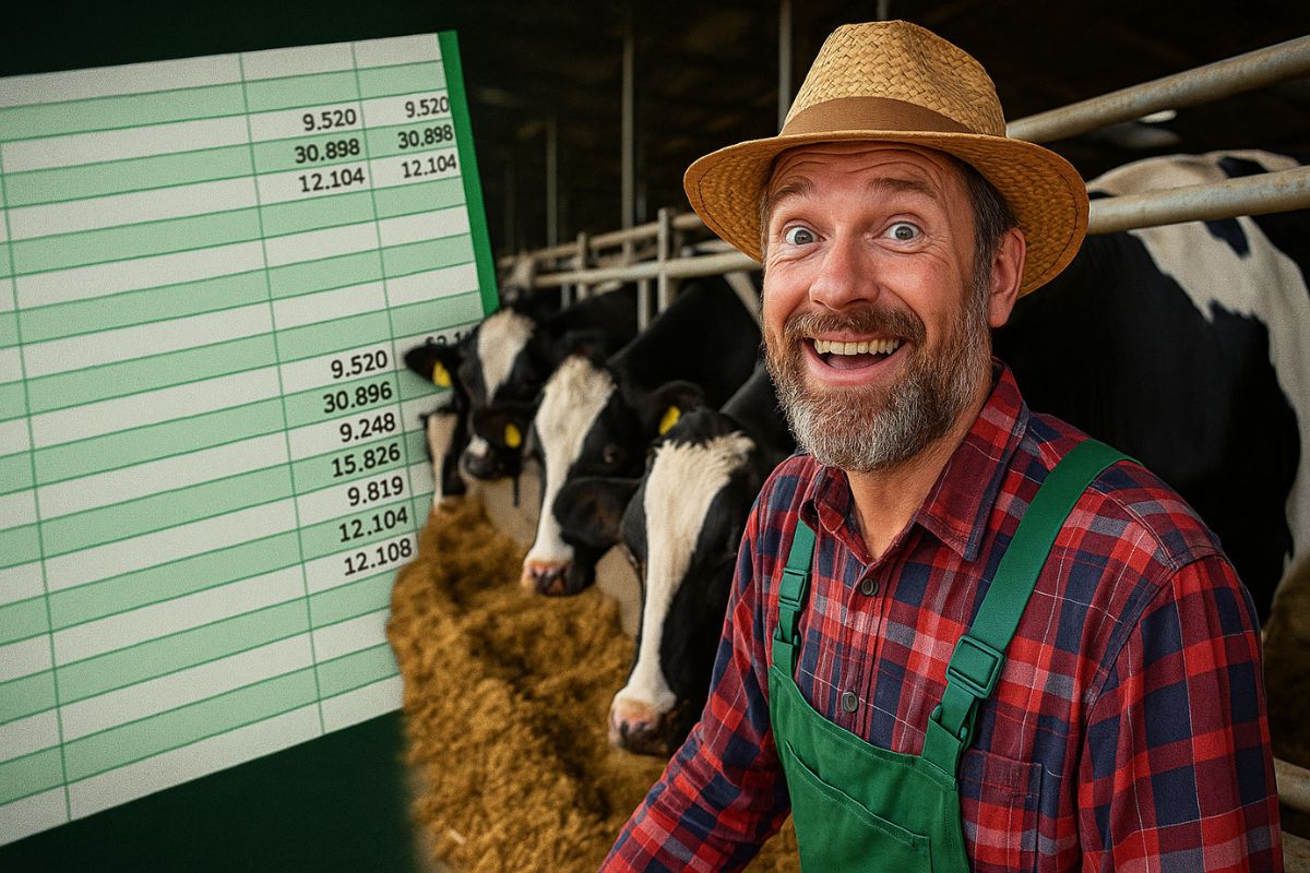 R$ 157 mil no ano só com leite: produtor detalha quanto realmente sobra com 20 vacas