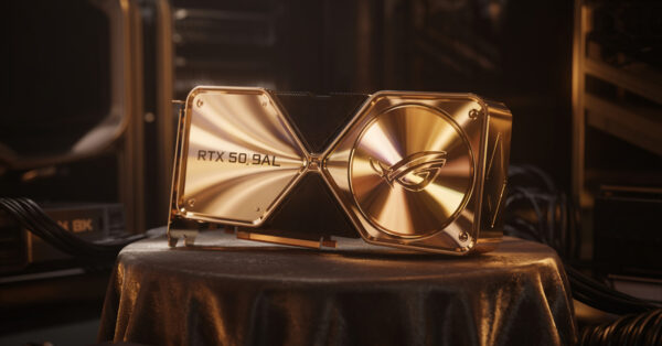 Asus lança a placa de vídeo mais cara do mundo: RTX 5090 ROG Astral tem 5 kg de ouro 24K e virou símbolo de luxo gamer