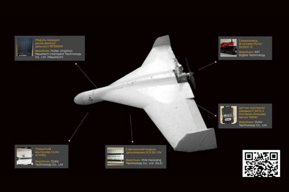 Ucrania encuentra nuevo drone ruso hecho solo con piezas de China y levanta alerta global