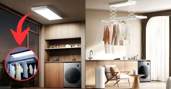 Varal que também é luminária - Xiaomi lança modelo inteligente para casas modernas que suporta até 35 kg de roupas
