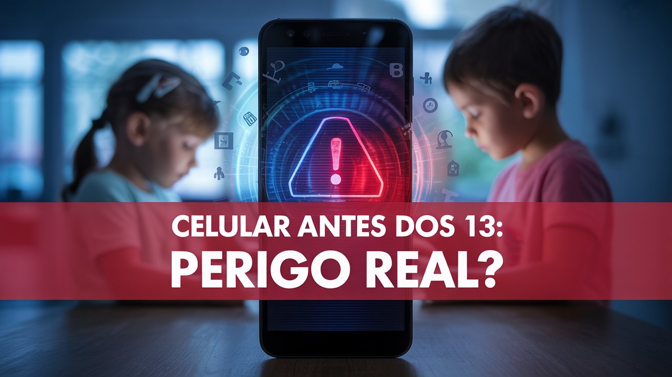 Estudo alerta: uso de celular antes dos 13 anos pode prejudicar saúde mental de crianças. Saiba por que especialistas pedem restrições urgentes.