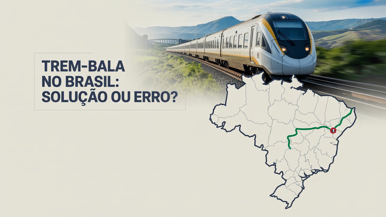 Entenda os riscos e desafios do trem-bala no Brasil, incluindo custos, passagens caras e viabilidade econômica. Veja por que o tema divide opiniões.
