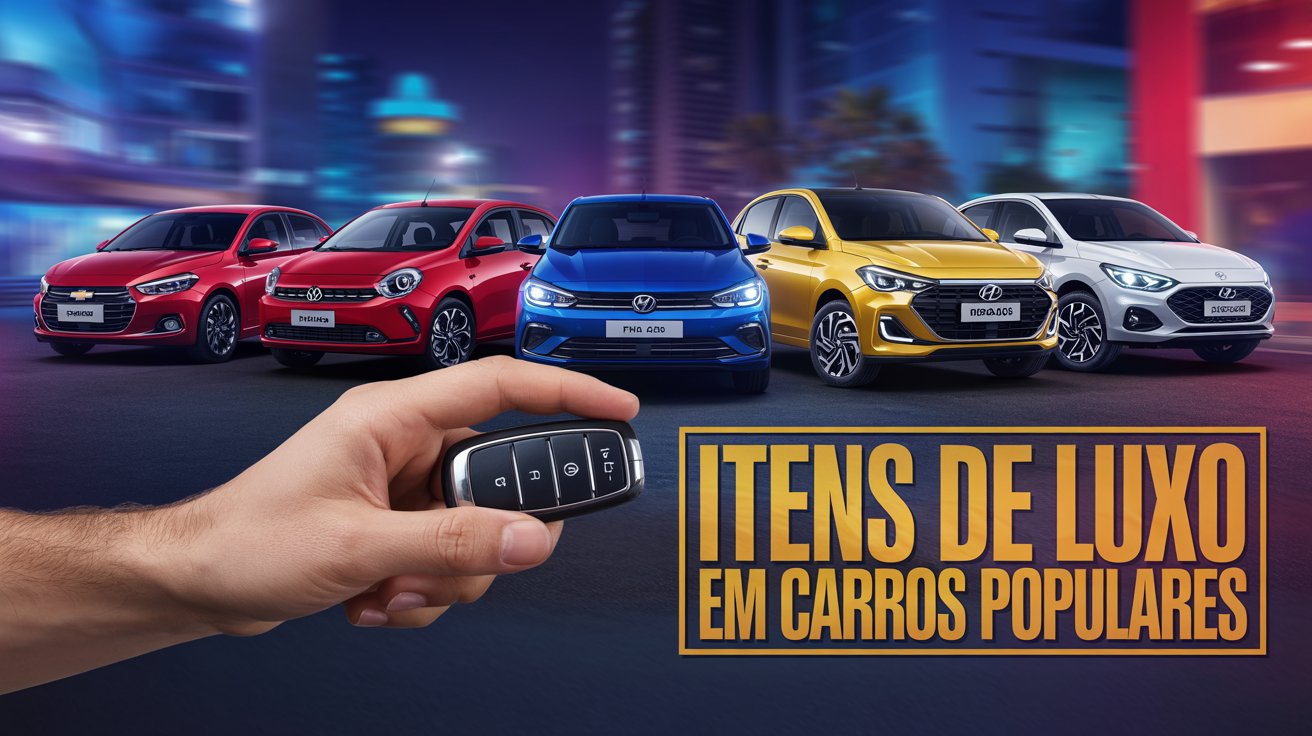 Descubra os 5 carros baratos do Brasil com chave presencial e partida por botão, tecnologia antes exclusiva de modelos de luxo. Saiba mais.