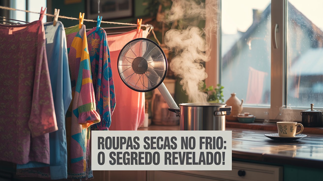 Descubra como brasileiros estão usando o truque holandês para secar roupas rápido no frio, economizando energia e evitando odores e mofo.
