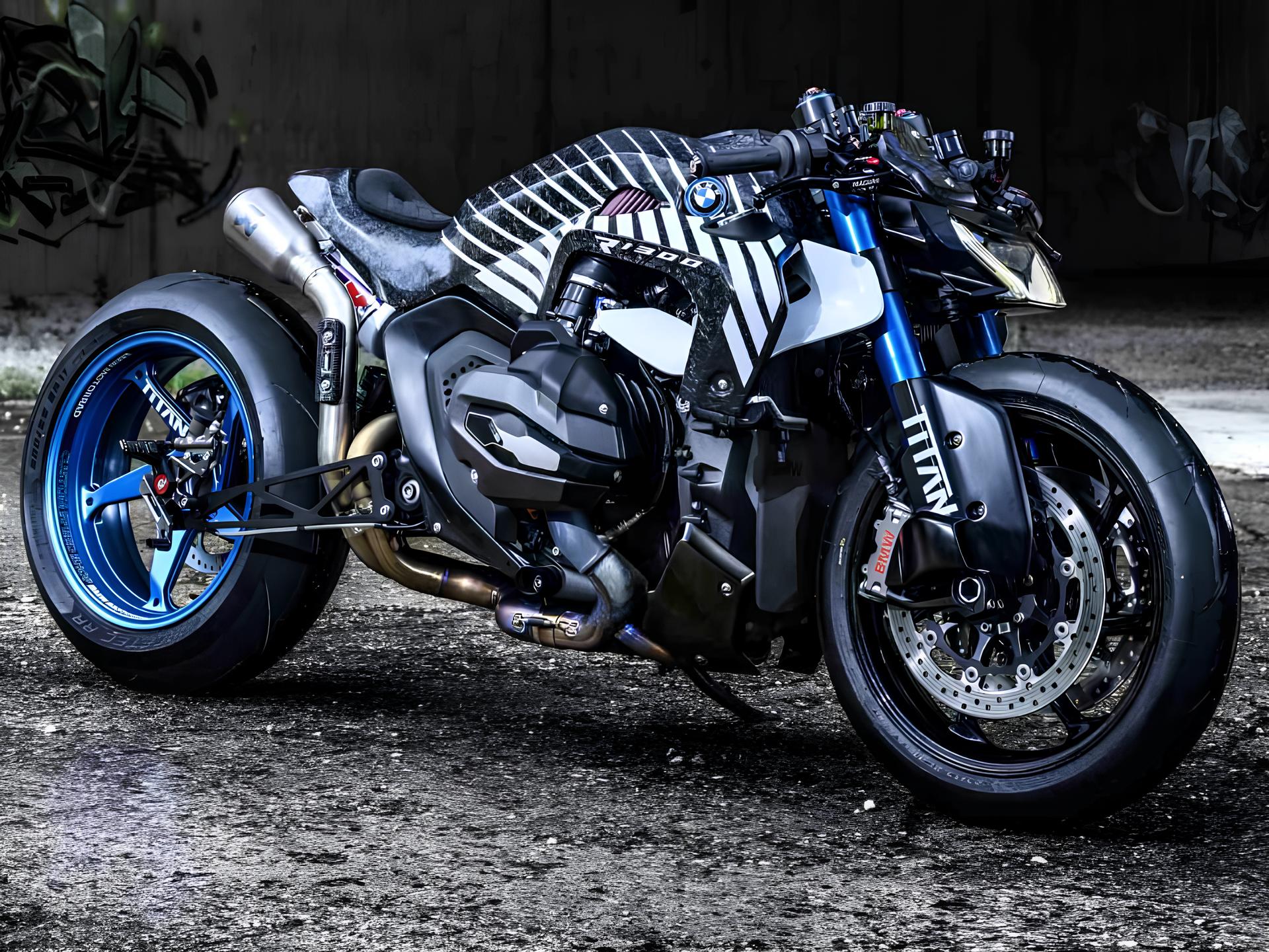 Com 1.300 cilindradas, torque máximo a 6.500 giros, BMW cria a única moto com injeção de nitro e fibra de carbono do mundo - conheça a R 1300 R Titan