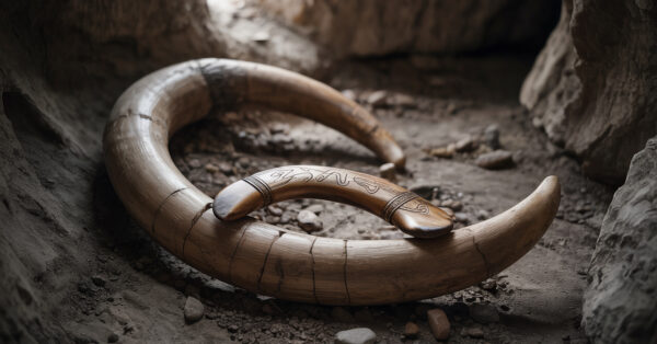 Arqueólogos encontram bumerangue esculpido em presa de mamute que pode ser o mais antigo já descoberto