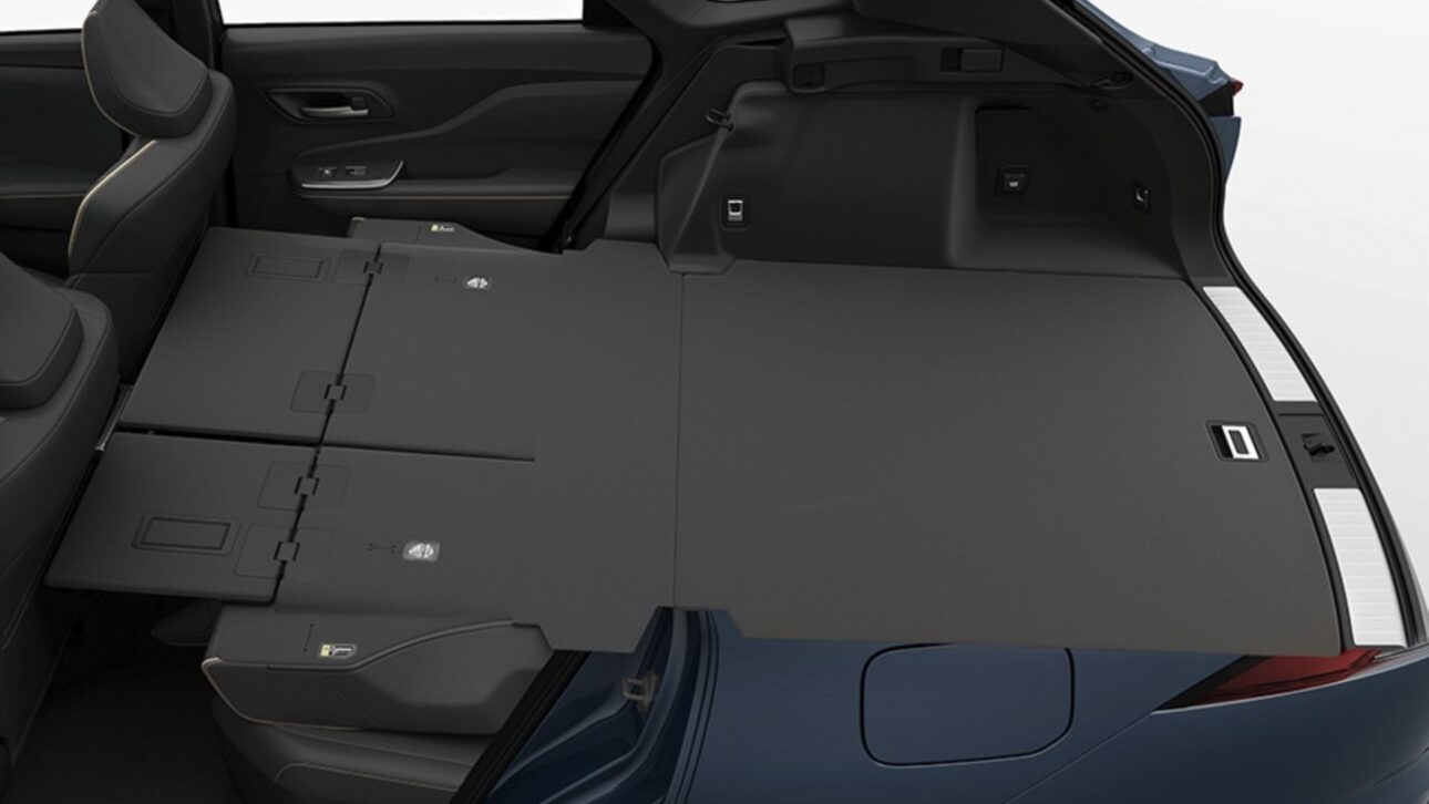 Porta-malas inovador da Crown Estate 2025 pode ser transformado em cama, ideal para lazer e viagens em família. (Imagem: divulgação)