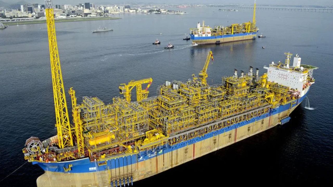 FPSO Cidade de Maricá tem capacidade para processar, diariamente, 150 mil barris de óleo e 6 milhões de m3 de gás