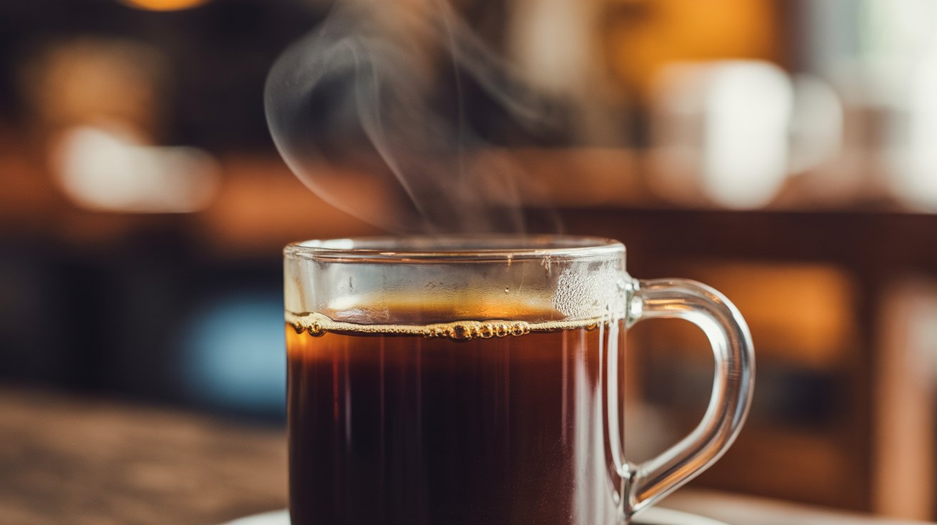 Xícara de café fumegante representando o impacto das tarifas dos Estados Unidos sobre o produto agrícola brasileiro.