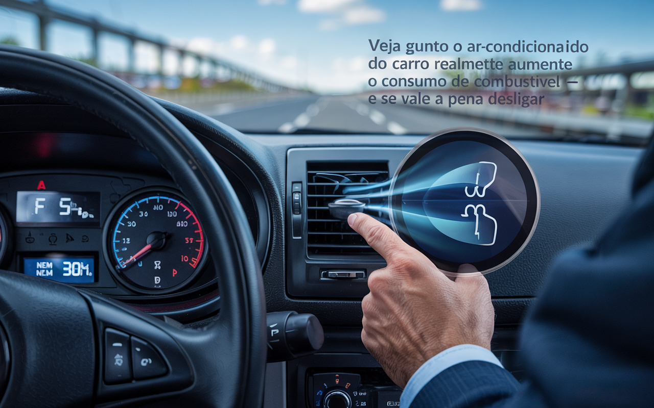Nem 5% nem 30%: veja quanto o ar-condicionado do carro realmente aumenta o consumo de combustível — e se vale a pena desligar