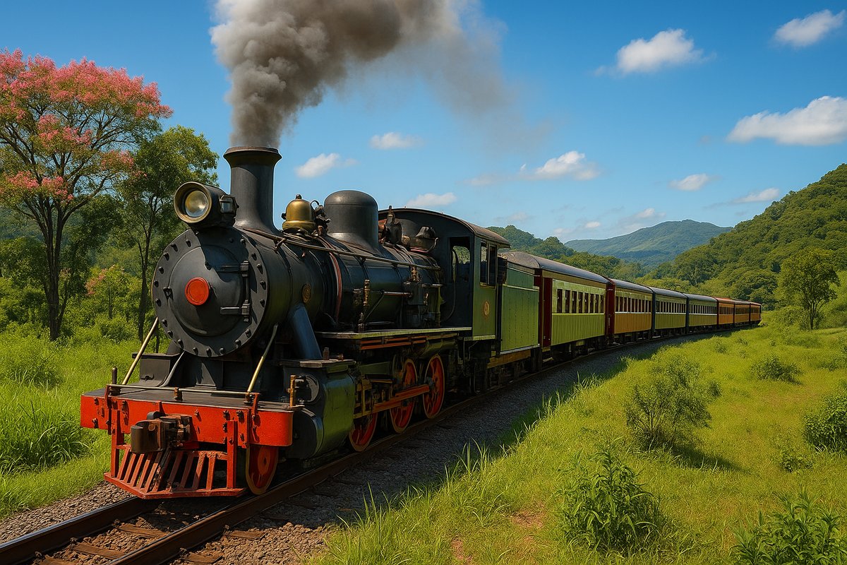 Passeio de trem no Brasil, destinos no Brasil, trem.