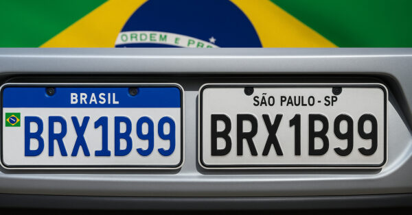 Fim da placa padrão Mercosul? Senador propõe retorno do município e Estado nas placas de carros para reforçar a identificação e ajudar a fiscalização