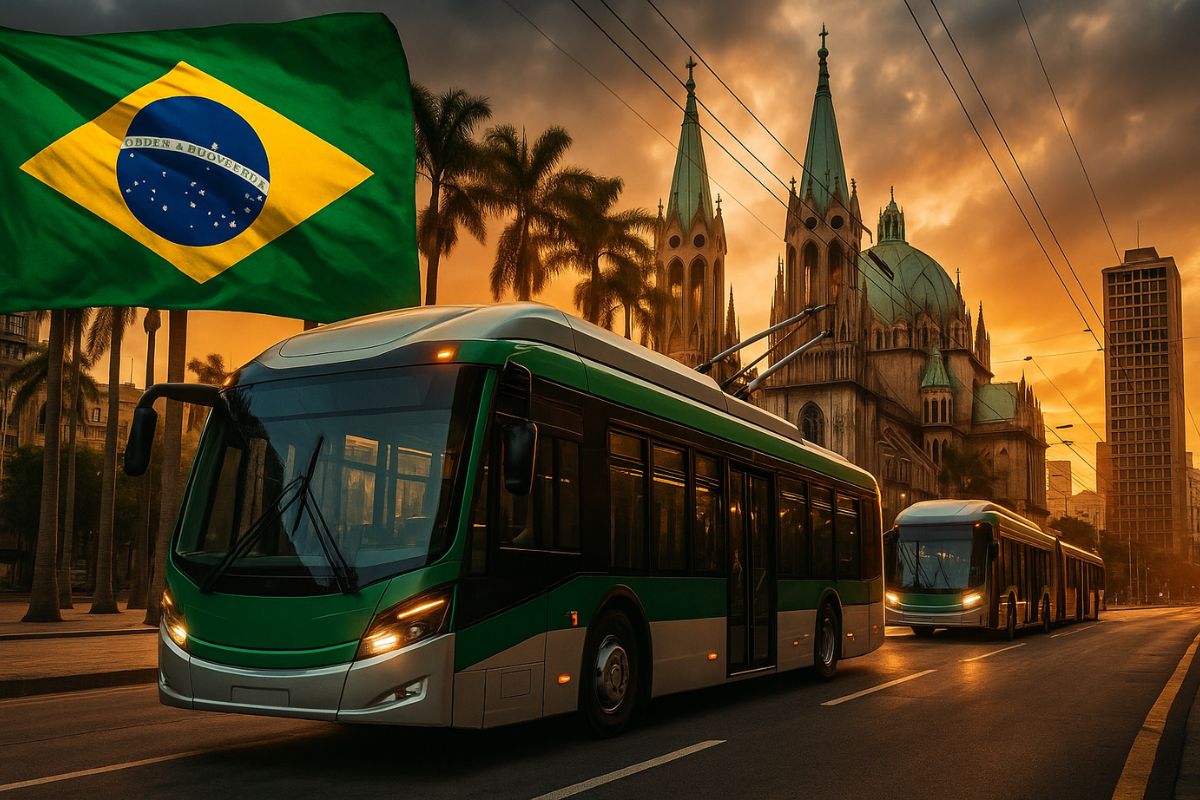 Brasil ultrapassa mil ônibus elétricos e inicia maior transição da história no transporte público urbano