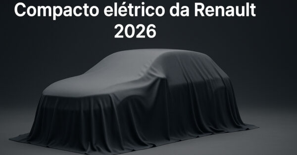 Carro elétrico da Renault 2026 chega no Brasil por menos de R$ 100 mil, com consumo equivalente a 52,7 km/l na cidade e 39,6 km/l na estrada, segundo o Inmetro