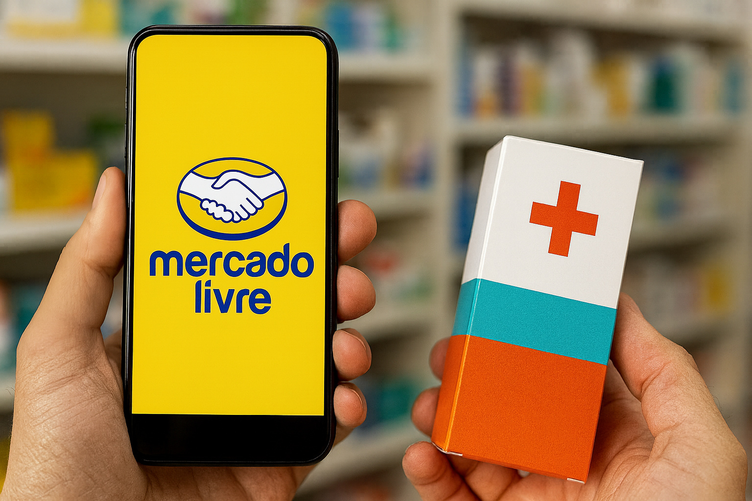 Mercado livre; Medicamentos, e-commerce; Fármacia.