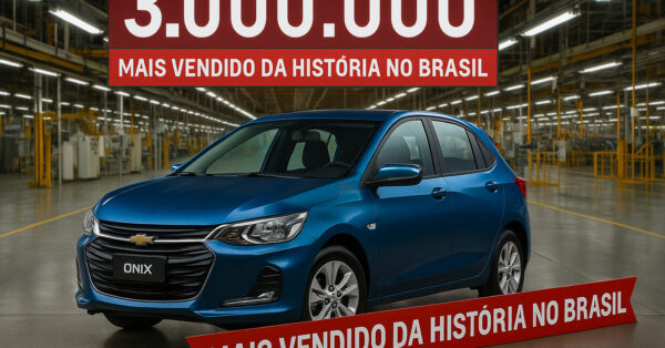 Chevrolet Onix supera Celta, Corsa e Chevette como o carro popular mais produzido da história no Brasil ao atingir 3 milhões de unidades produzidas e se torna o “rei da GM”