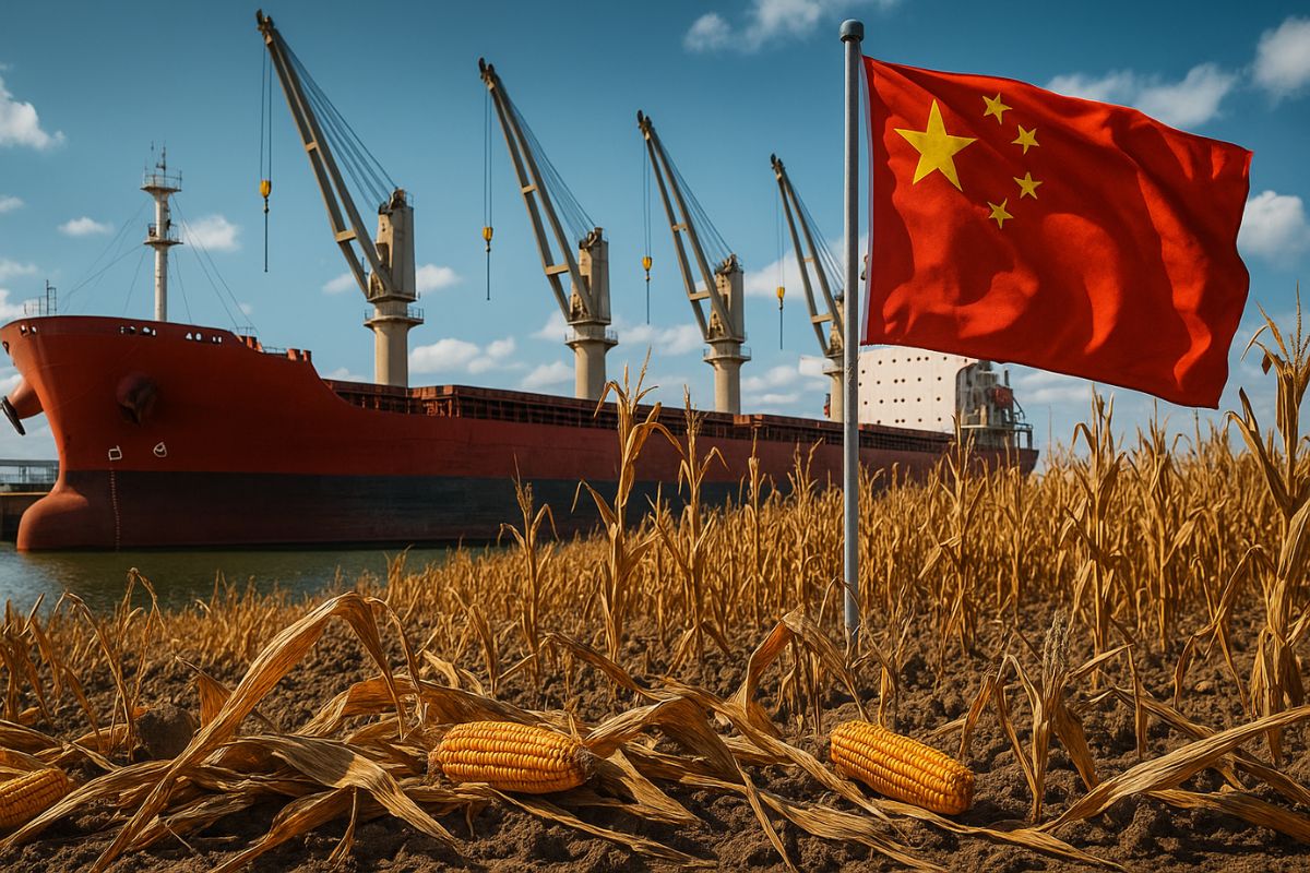 China compra 95% menos milho do Brasil em julho, decisão que amplia incertezas e ameaça estabilidade do agronegócio brasileiro