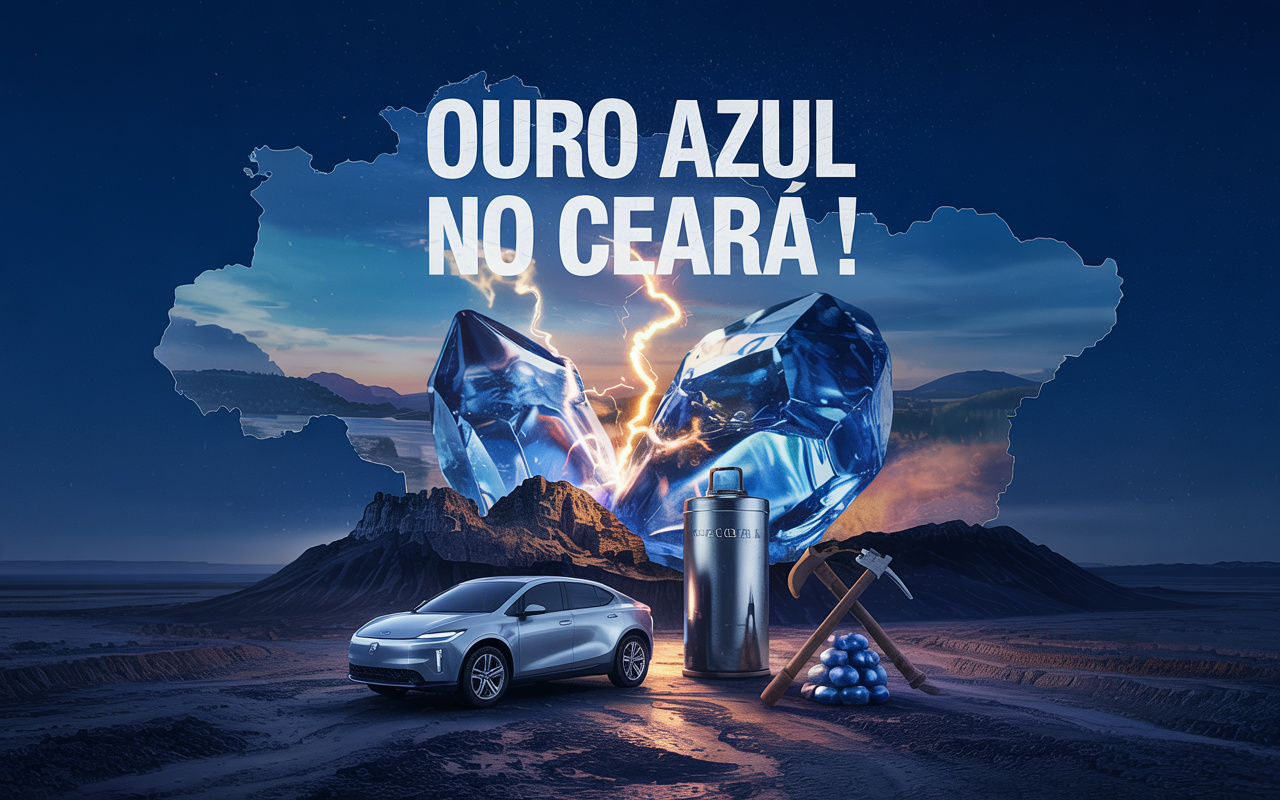 Cidade do interior do Ceará pode esconder a maior reserva de ‘ouro azul’ do Brasil, mineral estratégico para carros elétricos, aviação moderna, drones e até celulares