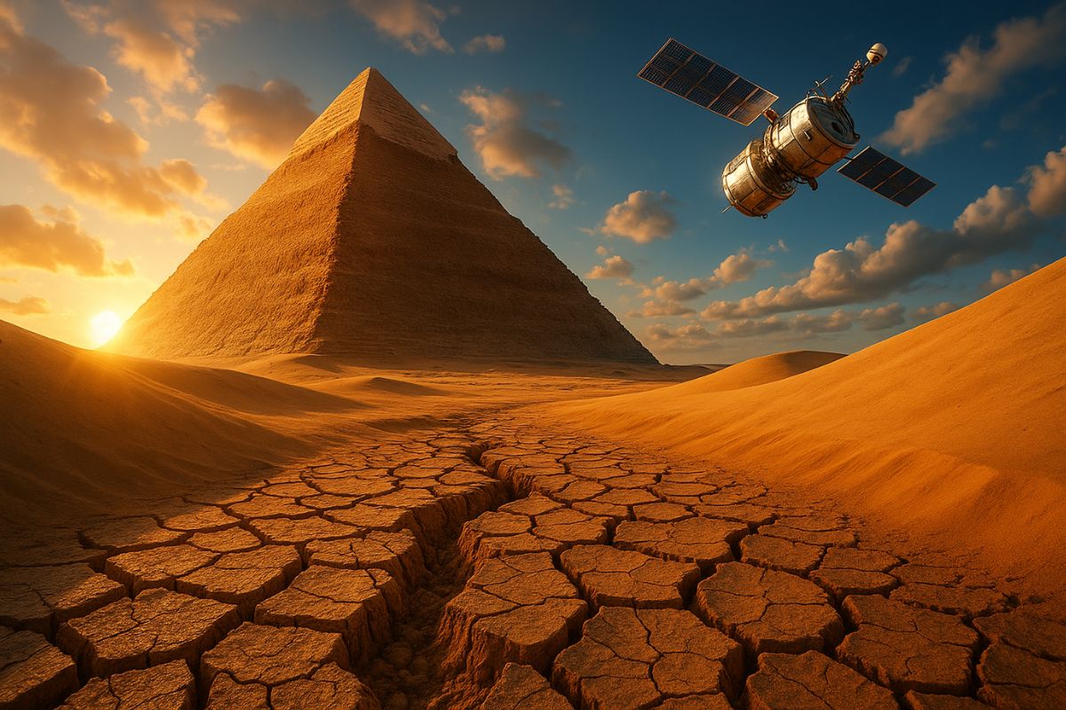 Rio perdido Ahramat é identificado sob o deserto e pode redefinir mistério histórico da construção das pirâmides do Egito com logística fluvial