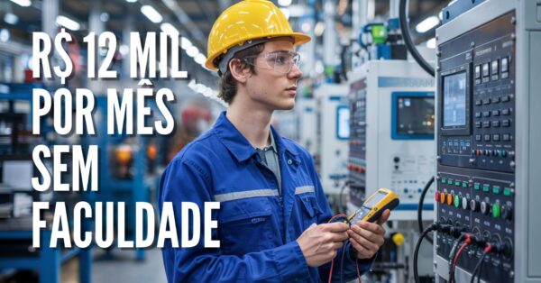 Descobriram uma profissão que paga R$ 12 mil por mês e não exige faculdade — e tem vaga sobrando