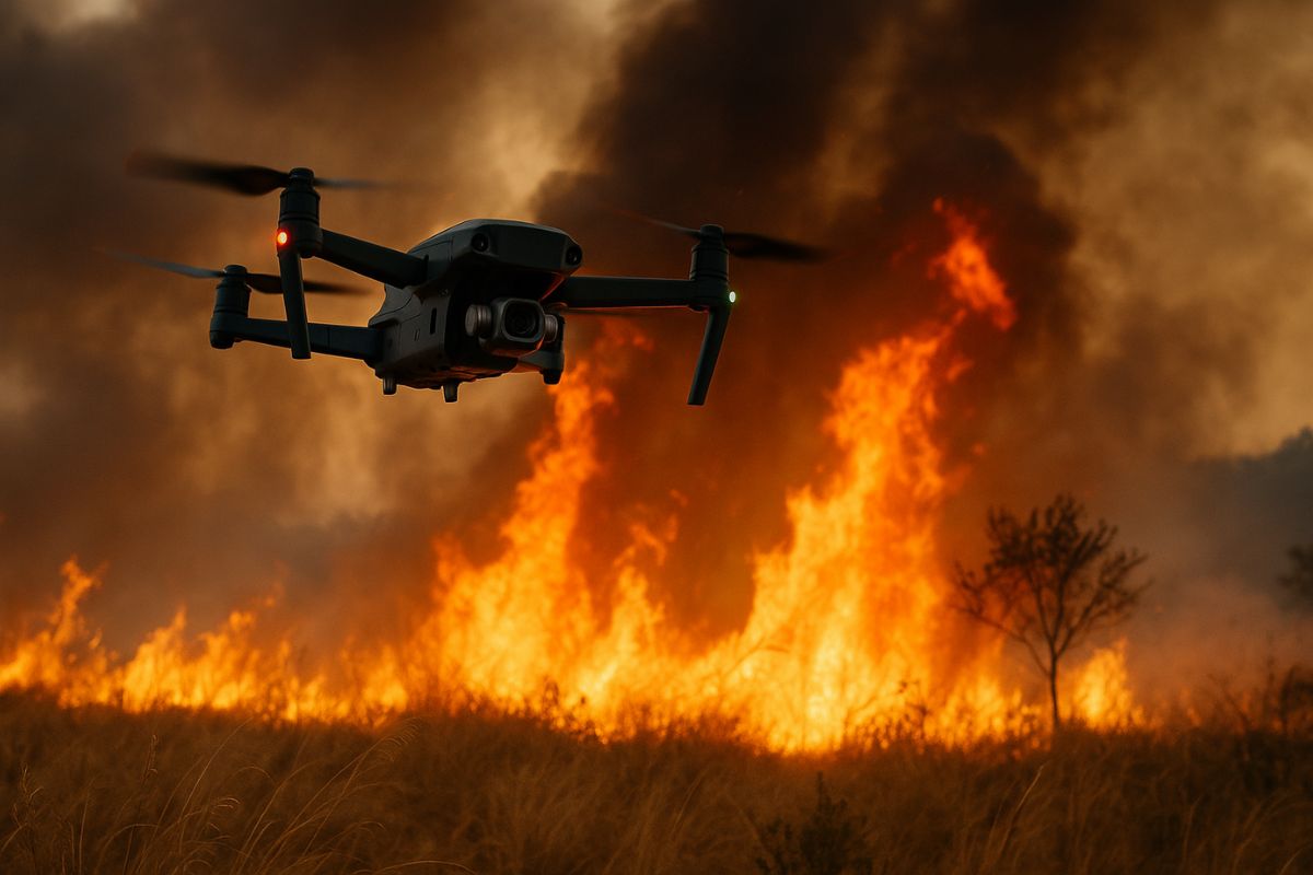 Drone inteligente da USP fareja gás metano no ar e alerta sobre incêndios antes de surgirem