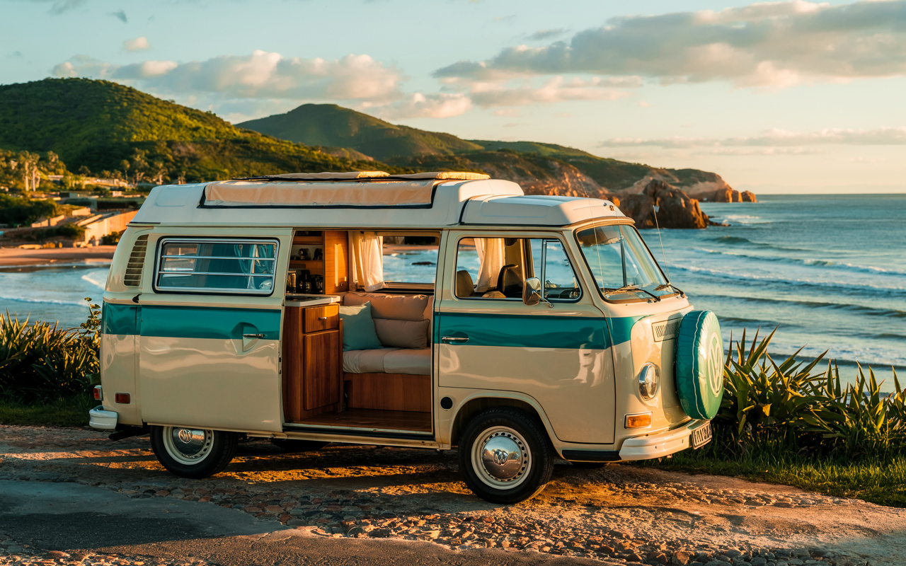 Empresa brasileira transforma Kombi em motorhome completo por R$ 37 mil — com cama, cozinha e visual retrô que encanta viajantes