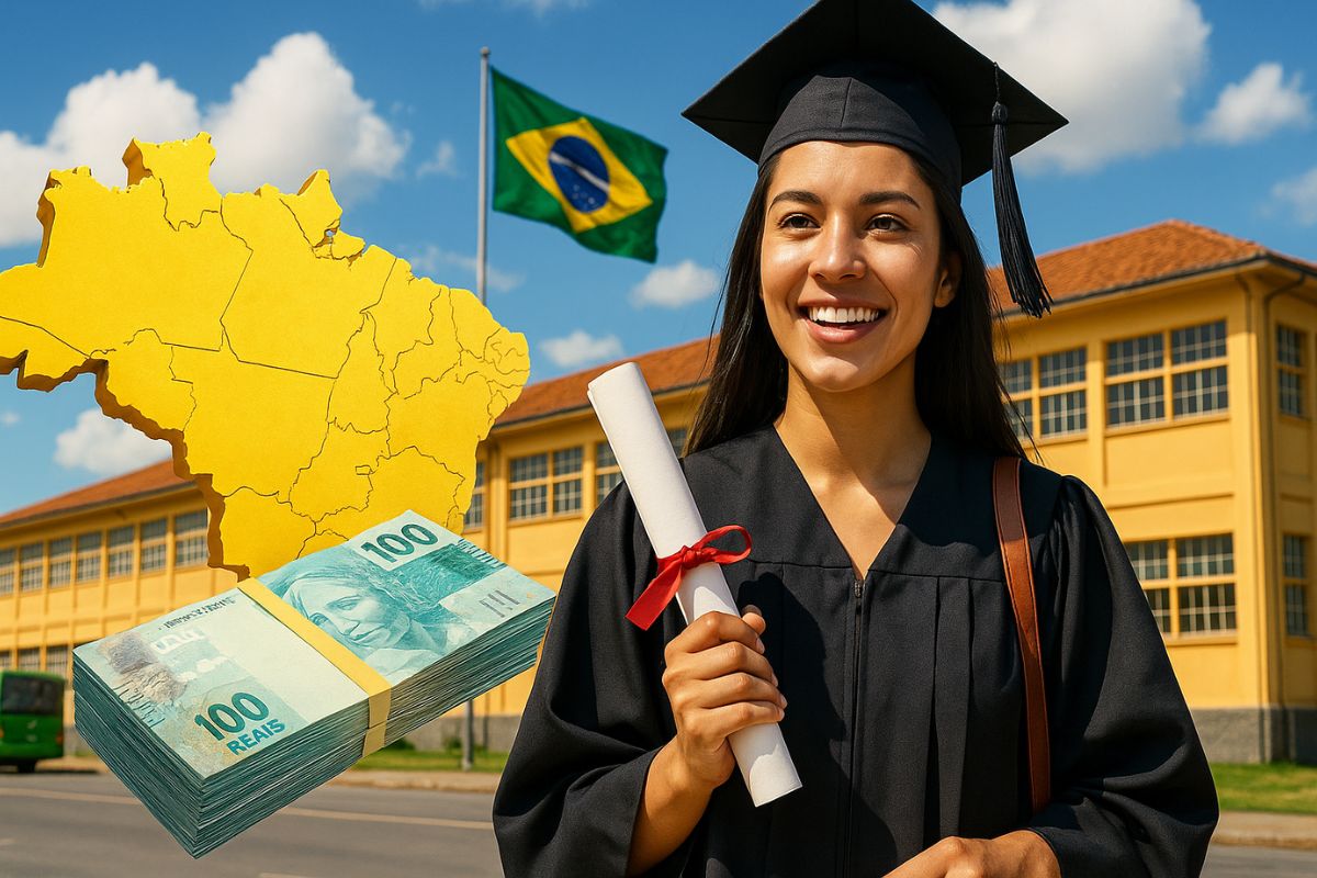 Profissionais recém-formados têm até 5 de setembro para se inscrever no Ensina Brasil 2026 com salário de até R$ 6 mil