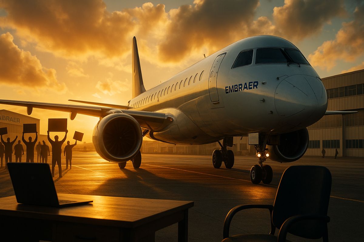 Fim do trabalho remoto integral na Embraer pressiona trabalhadores, encerra auxílio de R$ 900 e leva disputa para Justiça em São José dos Campos