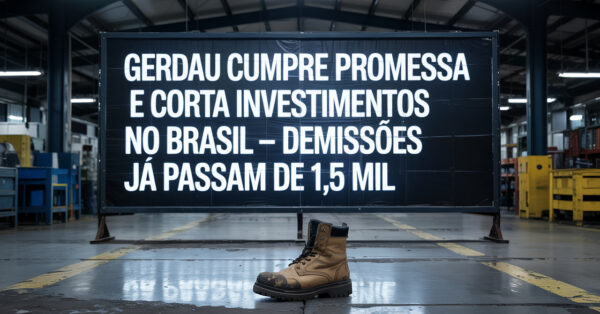 Gerdau cumpre promessa e corta investimentos no Brasil — demissões já passam de 1,5 mil, “situação é grave e governo não se mexe para frear entrada de aço importado”, diz Gustavo Werneck — CEO da empresa