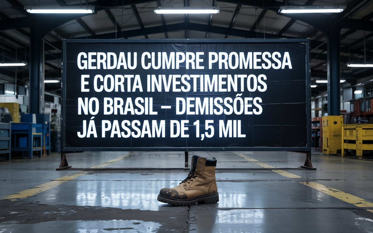 Gerdau cumpre promessa e corta investimentos no Brasil — demissões já passam de 1,5 mil, “situação é grave e governo não se mexe para frear entrada de aço importado”, diz Gustavo Werneck — CEO da empresa