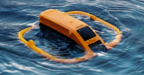 Primeiro drone do mundo que pousa na água é lançado com voo autônomo, câmera estabilizada e resistência ao vento — conheça o HOVERAir Aqua