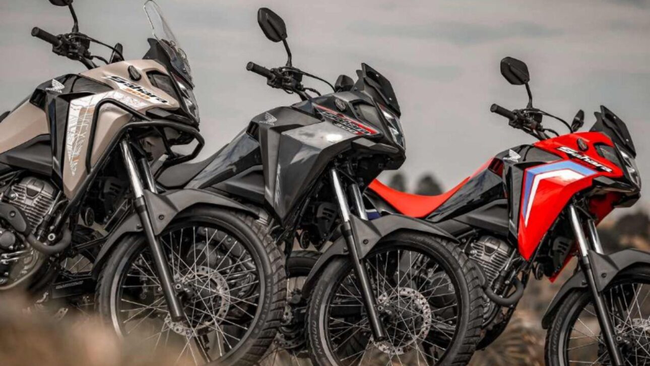 Honda Sahara 300 2026 Debuta en Brasil con Motor Flex, Panel Digital, ABS, Nuevos Colores y Garantía de 3 Años. Consulta Versiones y Precios.