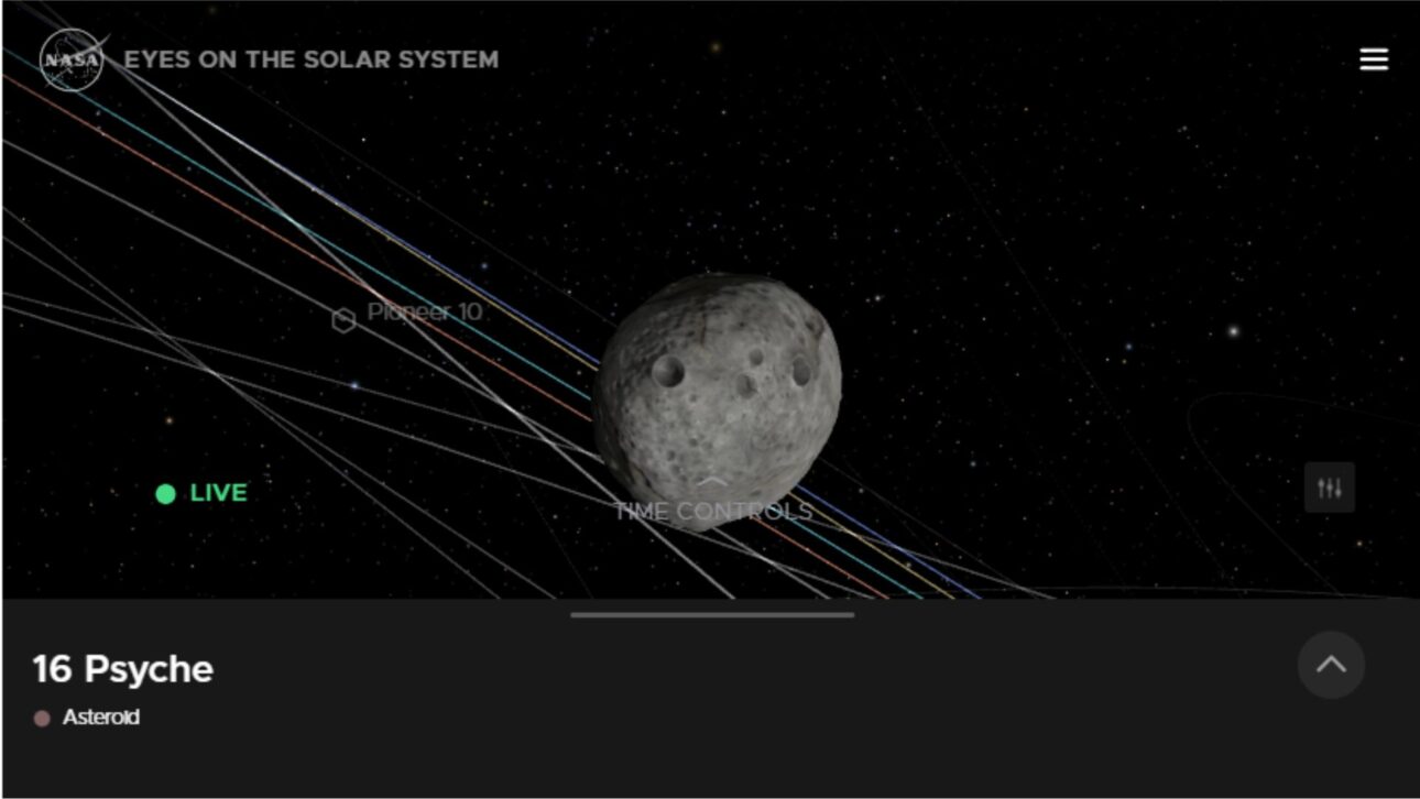 Nasa monitorea asteroide 16 Psique, cuya riqueza mineral supera la economía global y puede revolucionar la minería espacial. Saiba mais.