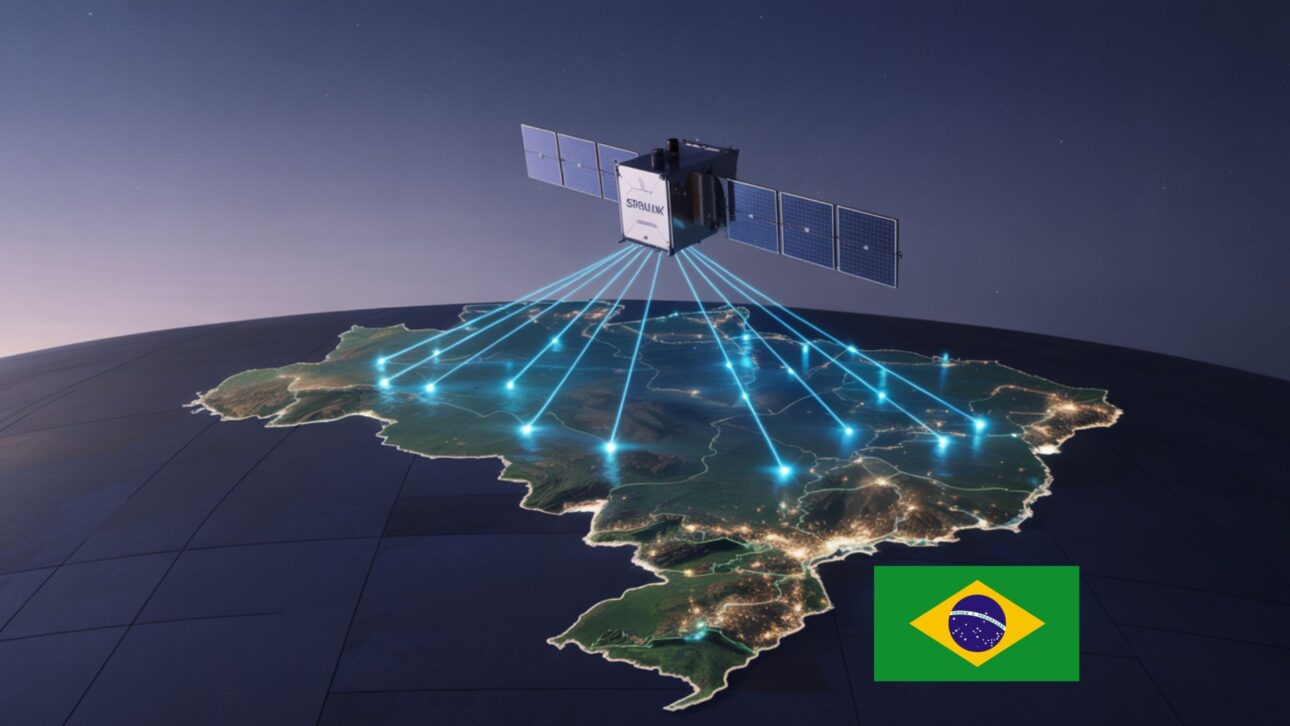 El satélite Starlink transmite señal de internet por satélite a varias regiones de Brasil, incluyendo áreas rurales y ciudades alejadas.