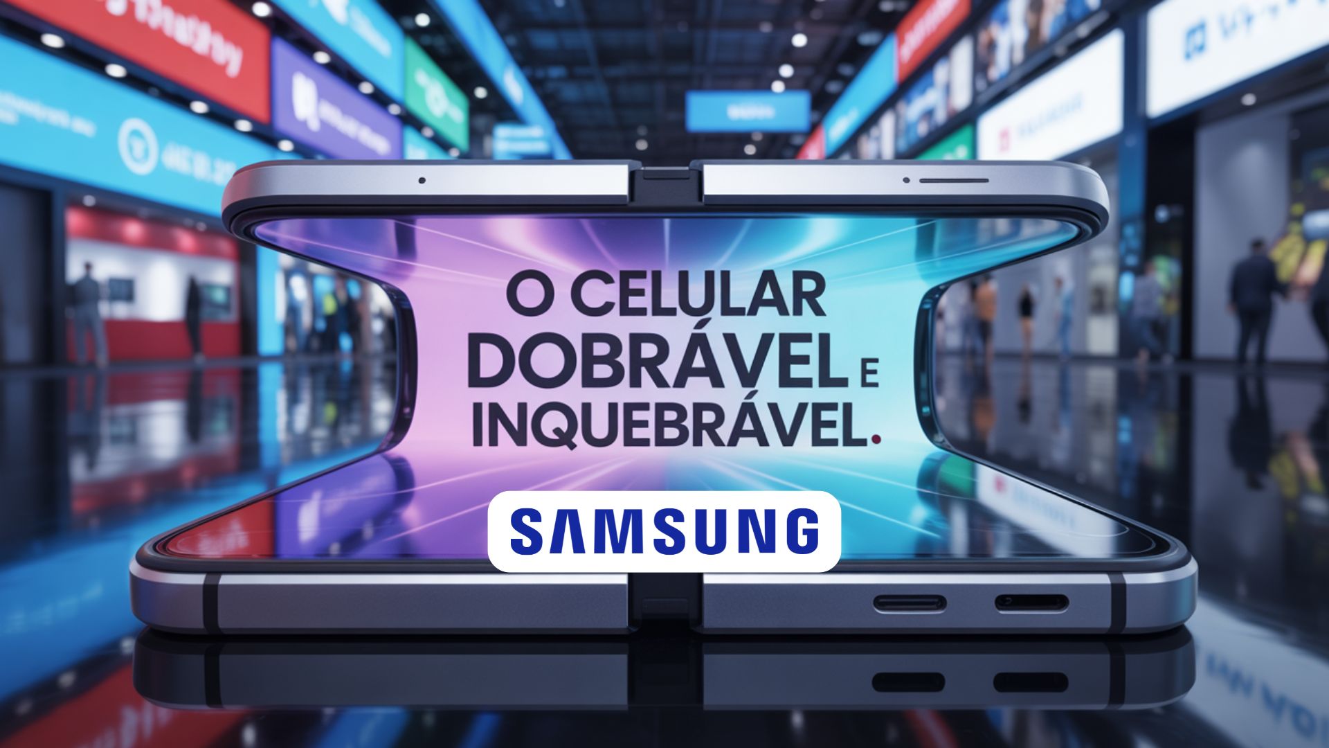 Samsung apresenta MONT FLEX, novo painel dobrável com resistência a 500 mil dobras e vinco quase invisível, destaque na K-Display 2025.