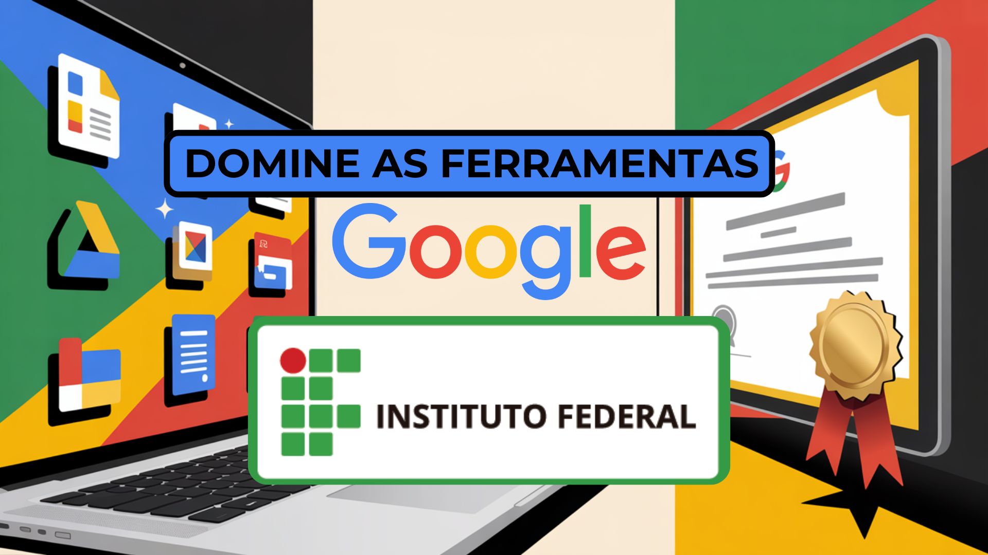 Curso gratuito e online do IFSULDEMINAS ensina Google Workspace em 100 horas e oferece certificado. Inscrições até 19 de agosto.