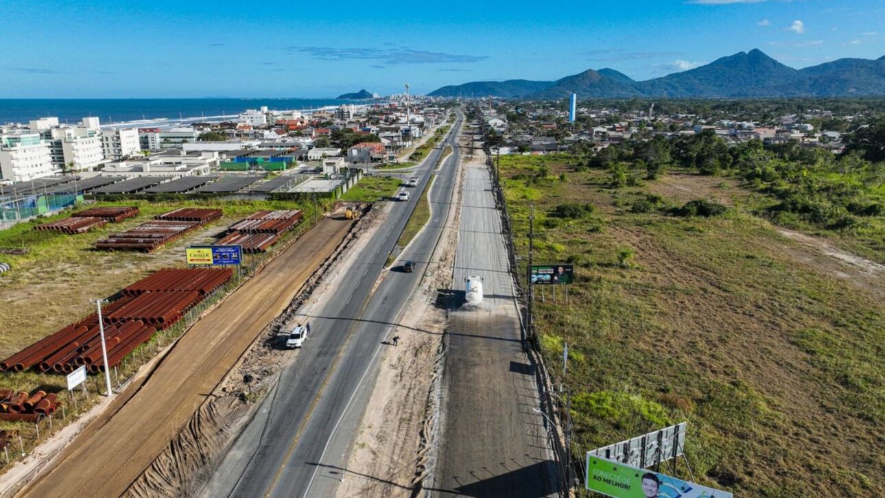 Paraná inicia duplicación de la PR-412 con pavimento de concreto, inversión de R$ 274 millones y mejoras para movilidad en la Costa.