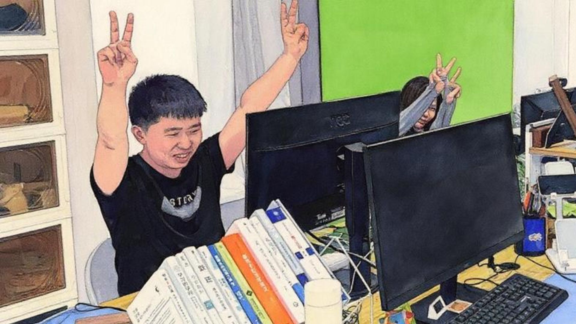 Jovens chineses pagam até R$ 35 por dia para simular trabalho em escritórios com internet, café e salas, driblando o desemprego.