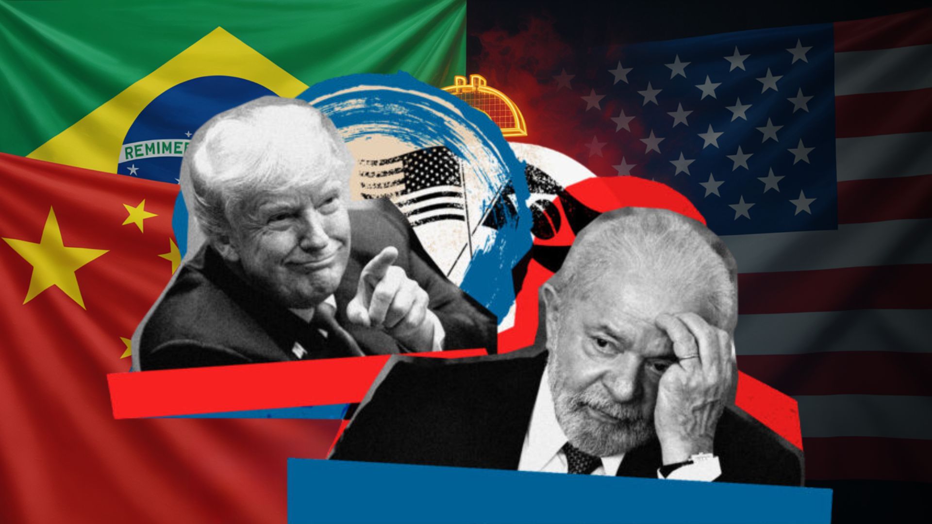 Brasil desafia o dólar nos Brics, Lula provoca reação dos EUA e risco de retaliações pode custar até R$ 30 bi ao PIB brasileiro.