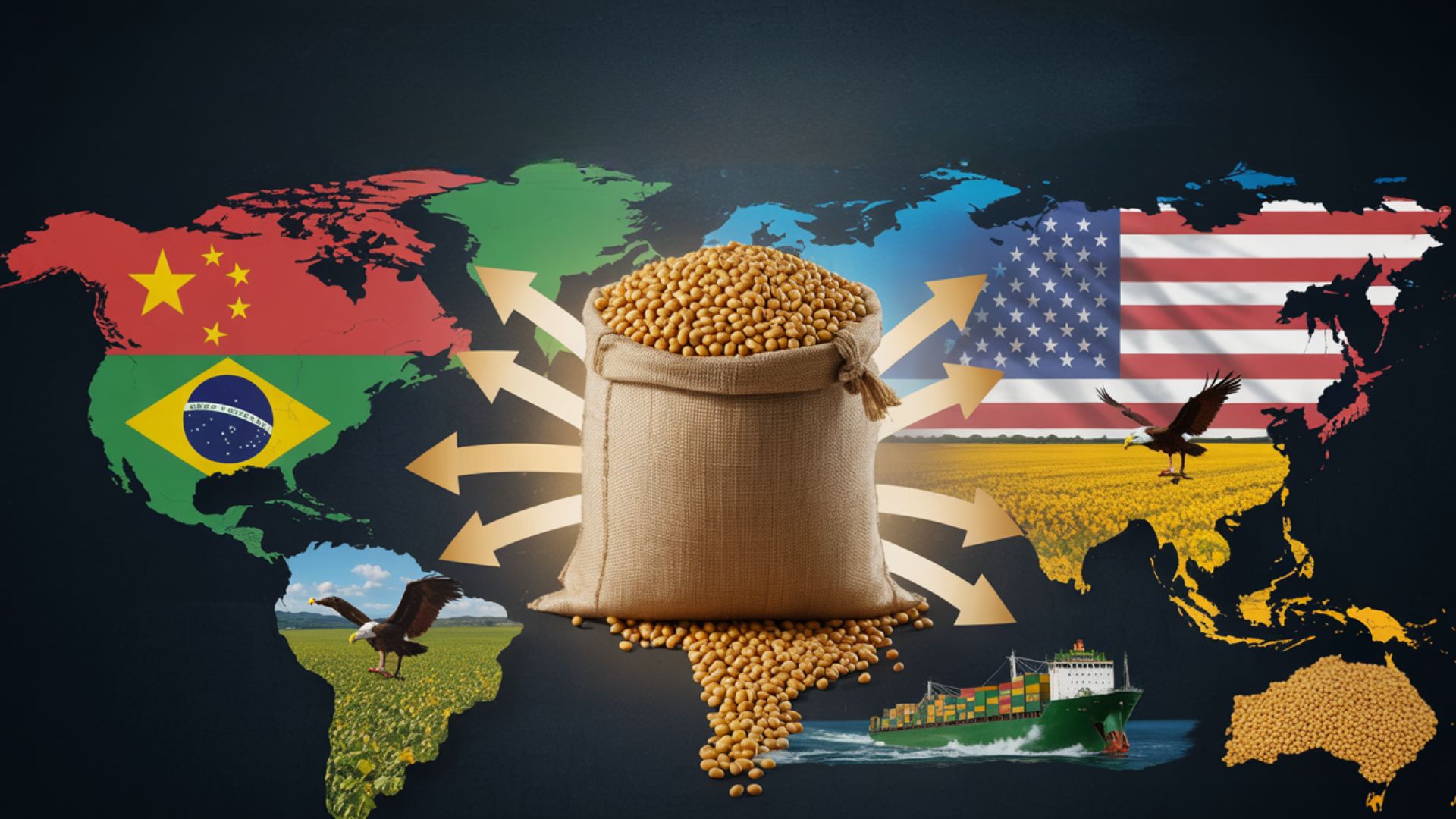 Trégua entre EUA e China pressiona o Brasil no mercado de soja e pode mudar liderança global da commodity agrícola.