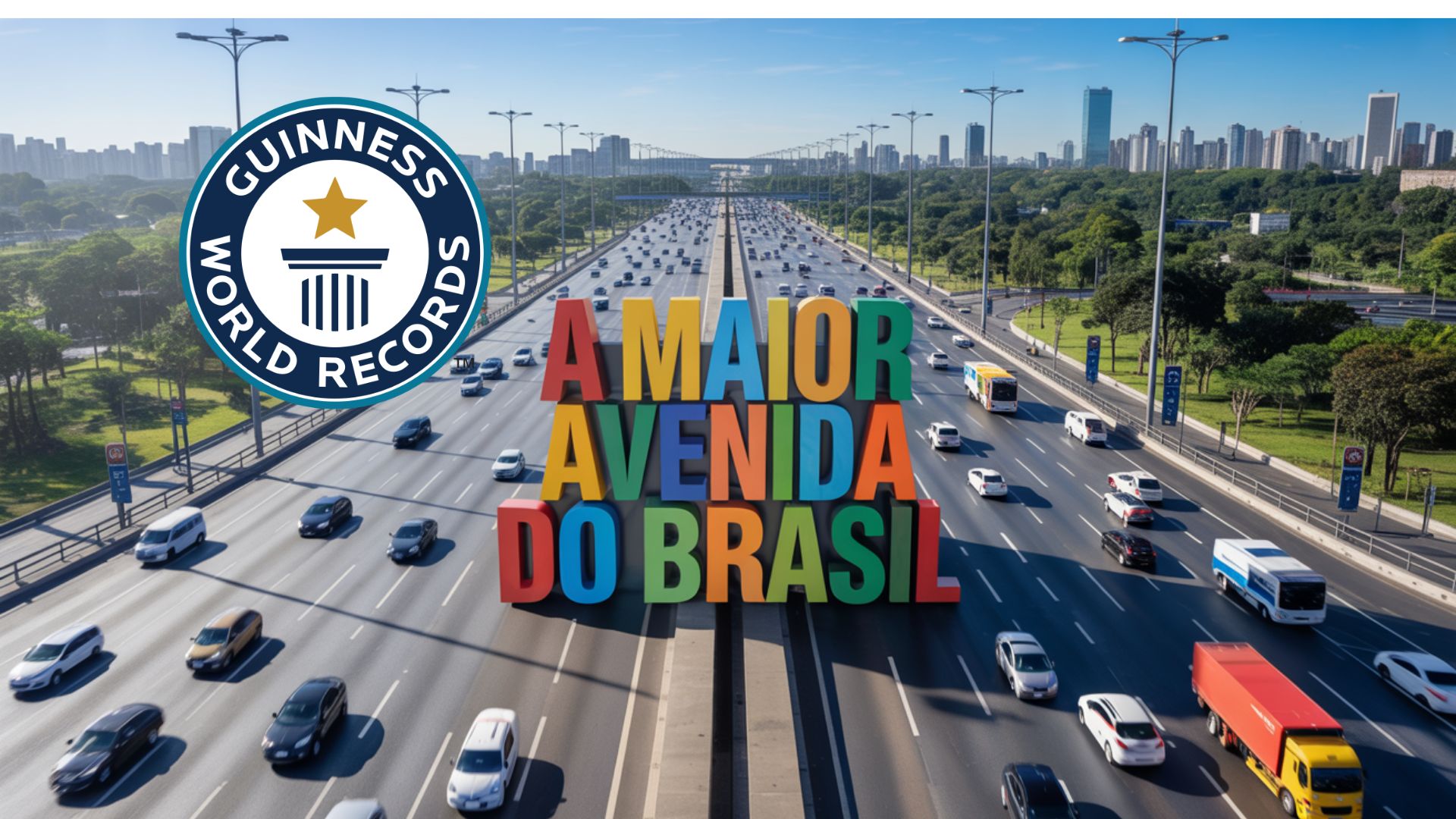 Avenida Sapopemba é reconhecida como a maior avenida do Brasil, com 42 km, integração de metrô, ônibus e destaque no Guinness Book.