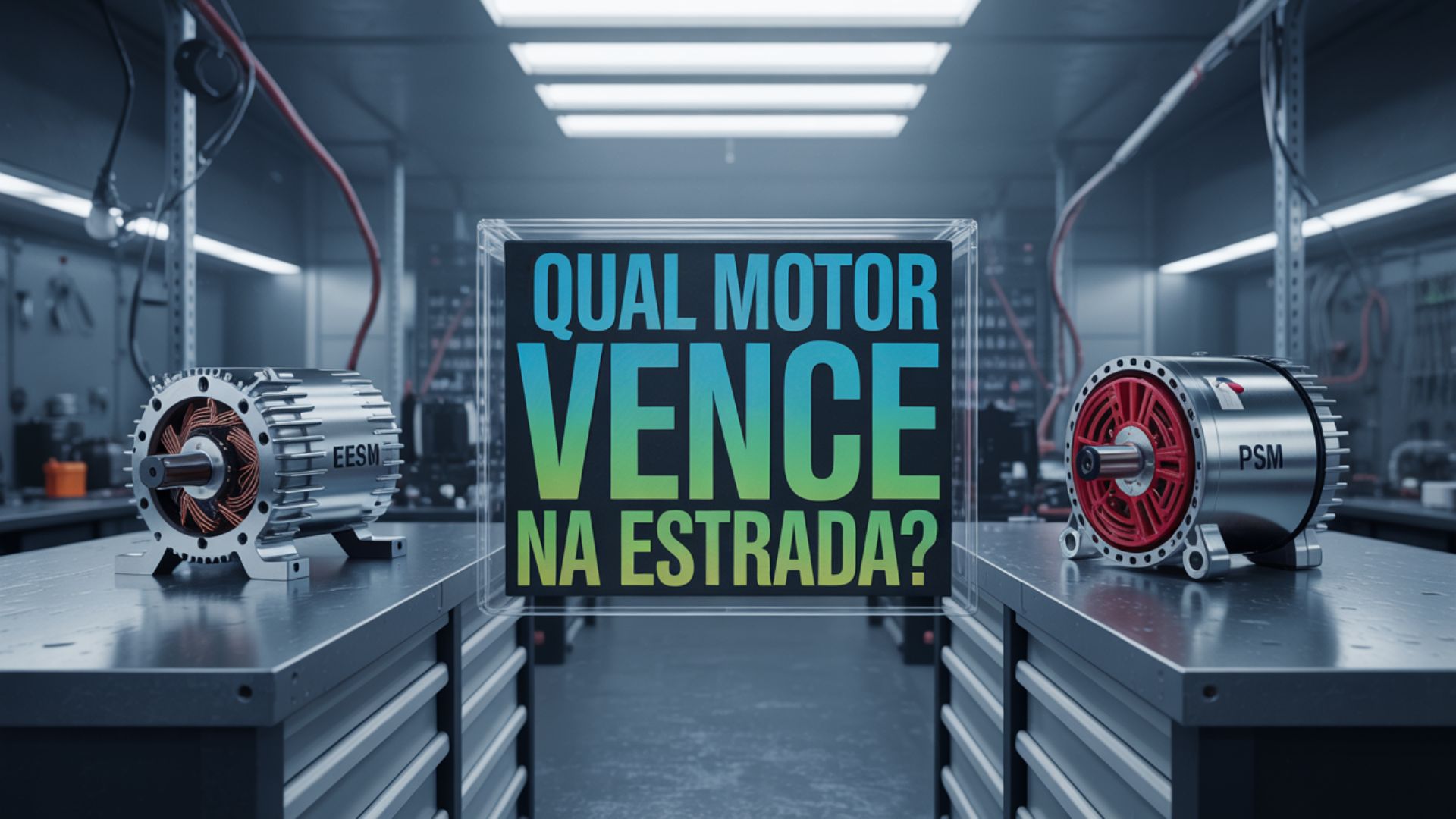Descubra qual motor elétrico consome menos energia na estrada e como o EESM supera o PSM em eficiência e autonomia em alta velocidade.