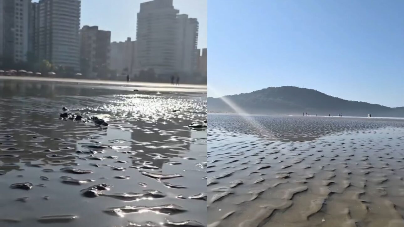 Los Residentes de Praia Grande Registraron Mar Seco con Retroceso Intenso del Mar. Entiende el Fenómeno de la Marea Baja y Sus Impactos.