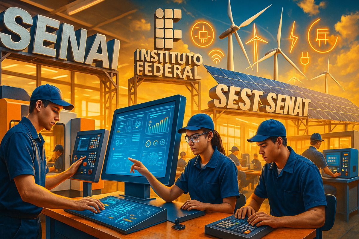 Instituições que oferecem cursos técnicos gratuitos para ganhar mais de 6 mil reais já formam profissionais com salários de até R$ 14.000 mensais