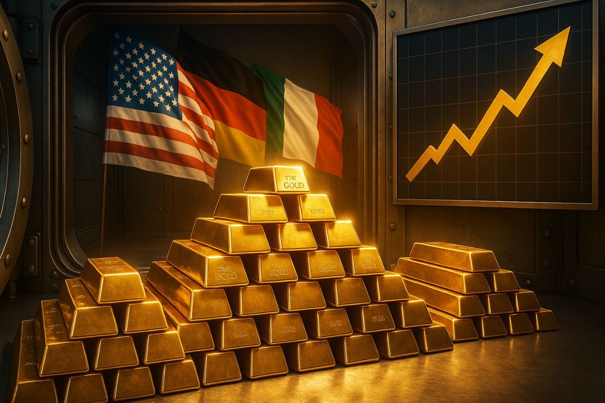 Maiores reservas de ouro do mundo concentram ativos estratégicos que impulsionam confiança internacional e atraem investimentos bilionários