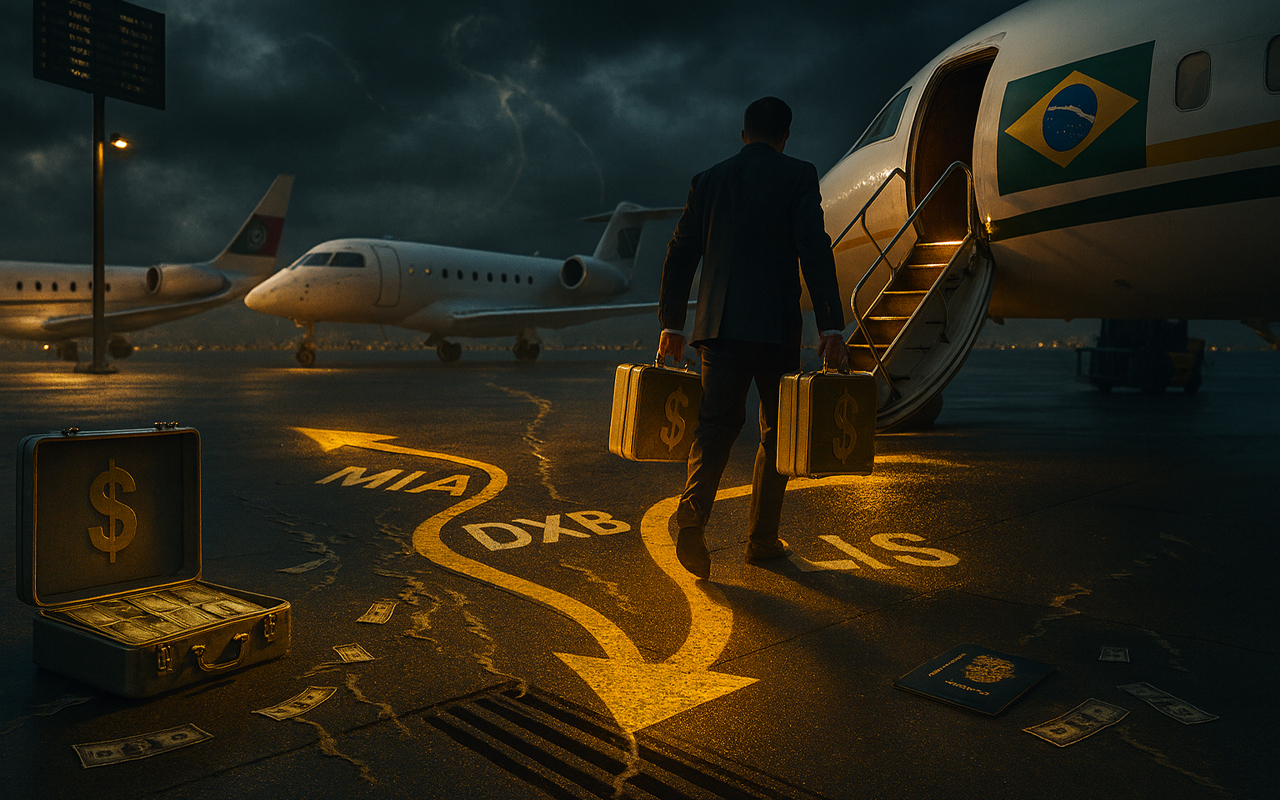 Milionários brasileiros fazem as malas em 2025, R$ 46 bilhões em capital cruza fronteiras e muda o mapa da riqueza